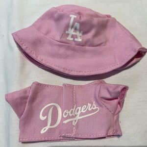 Pink Dodgers Labubu Doll Outfit Set